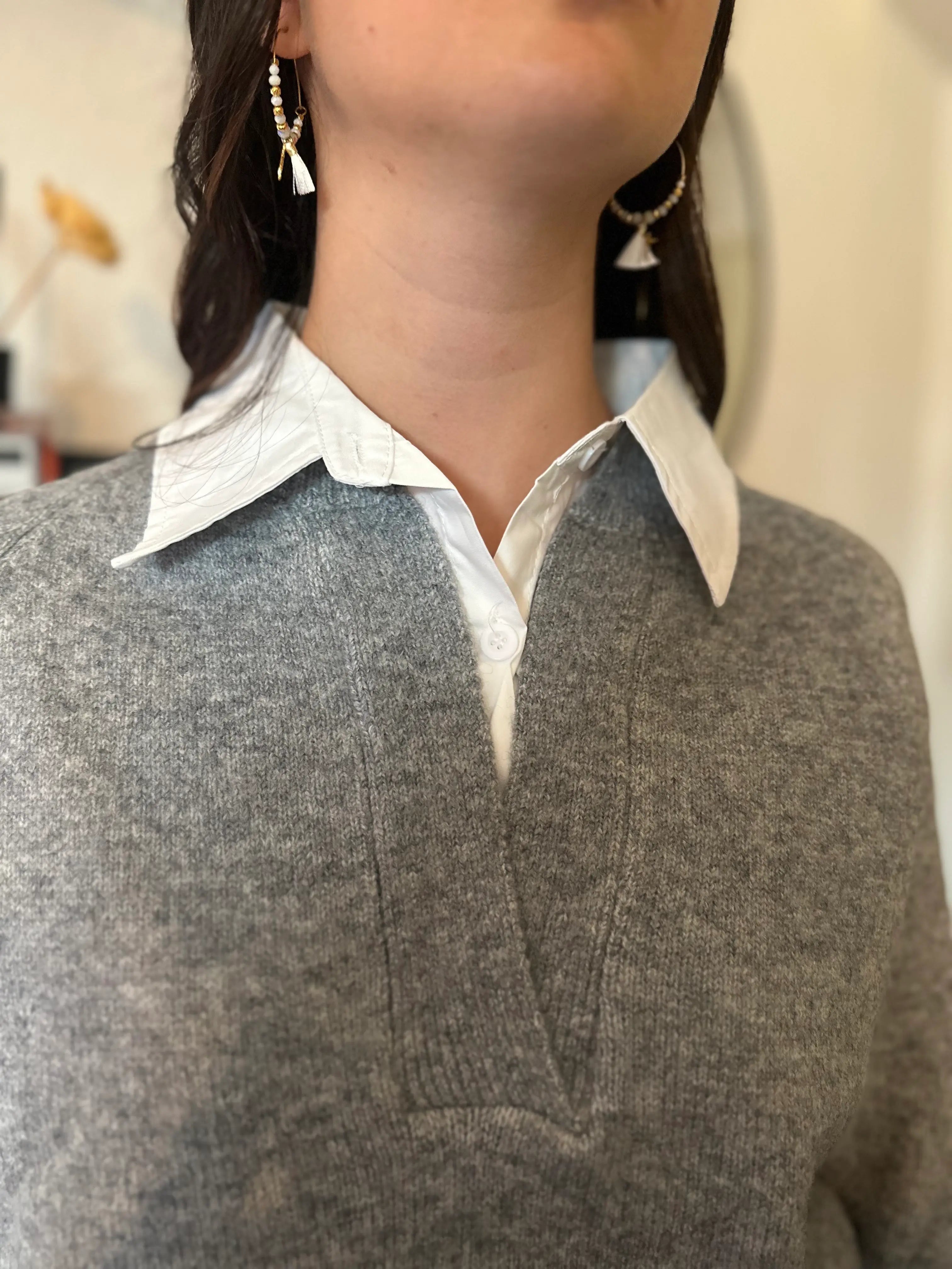 Pull chemise Léana