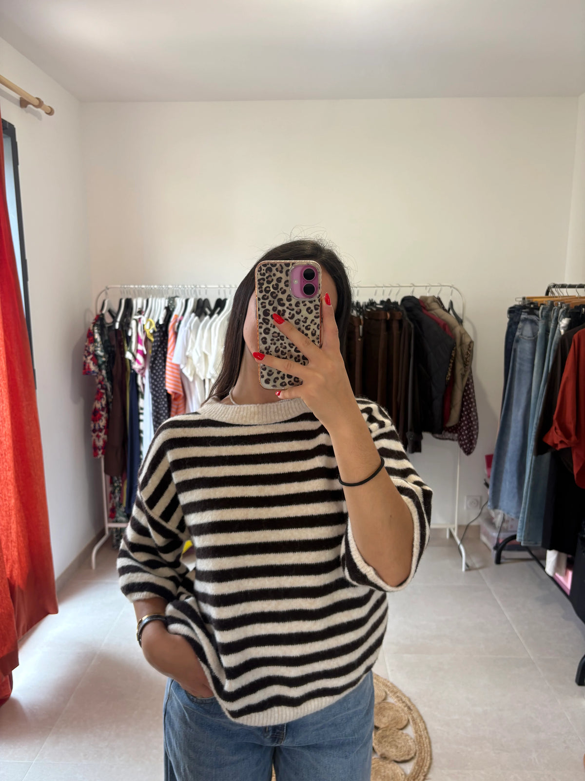Pull rayé