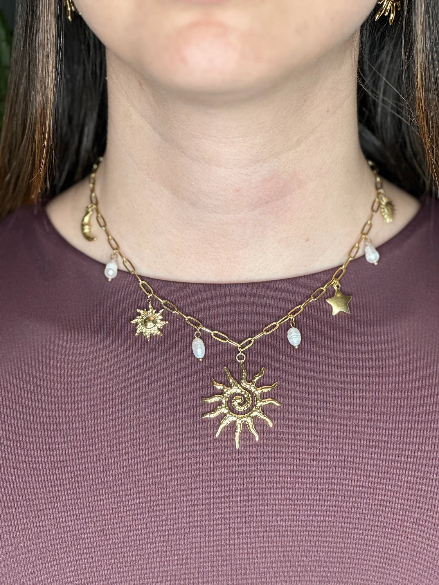 Collier multi-pendentif