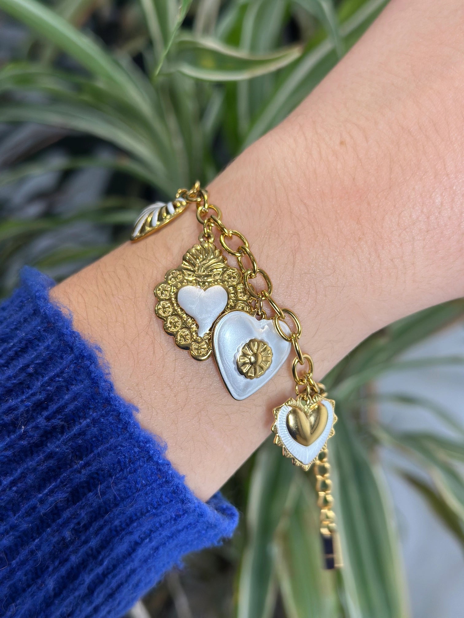Bracelet cœur blanc