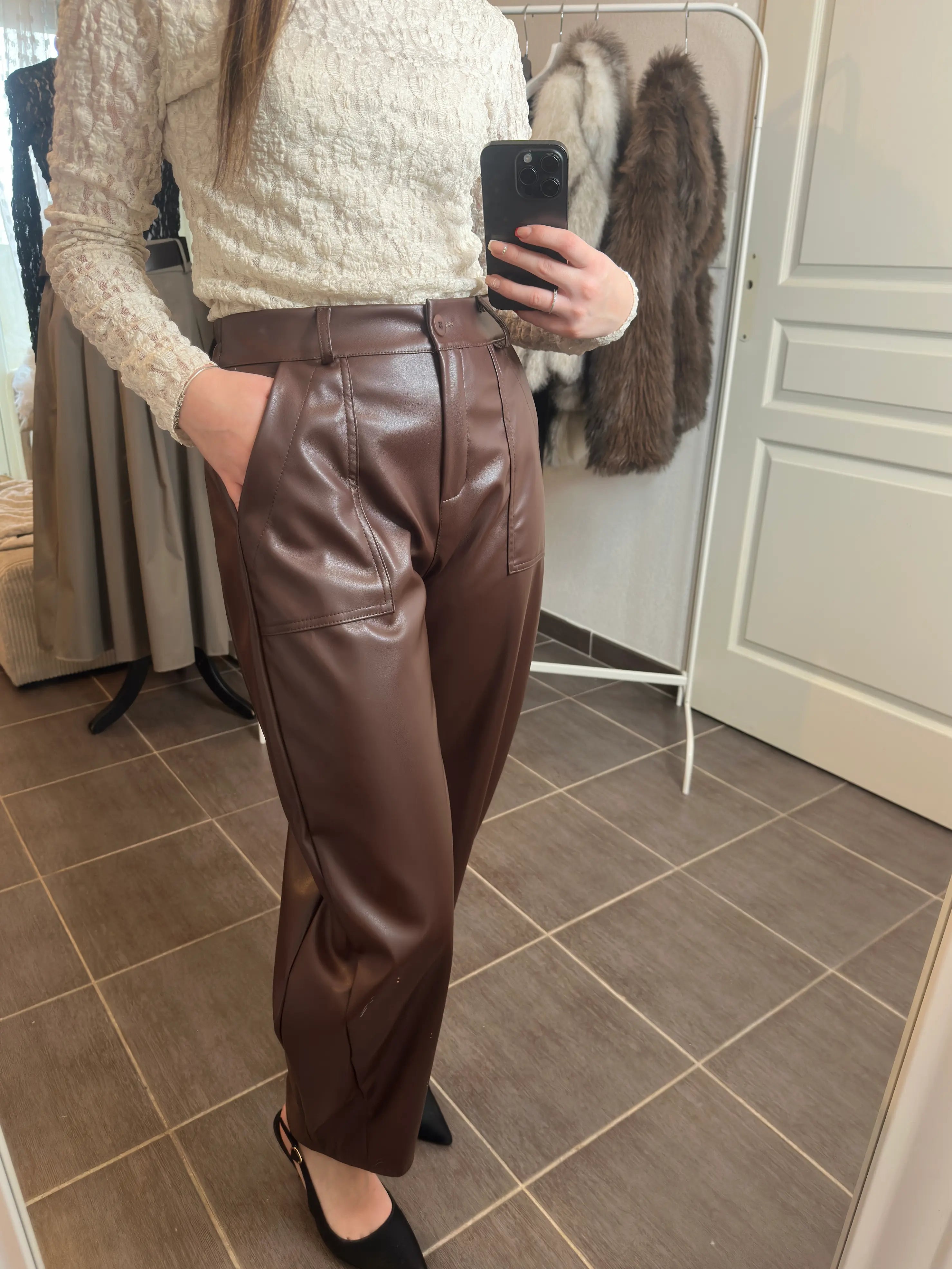 Pantalon cuir