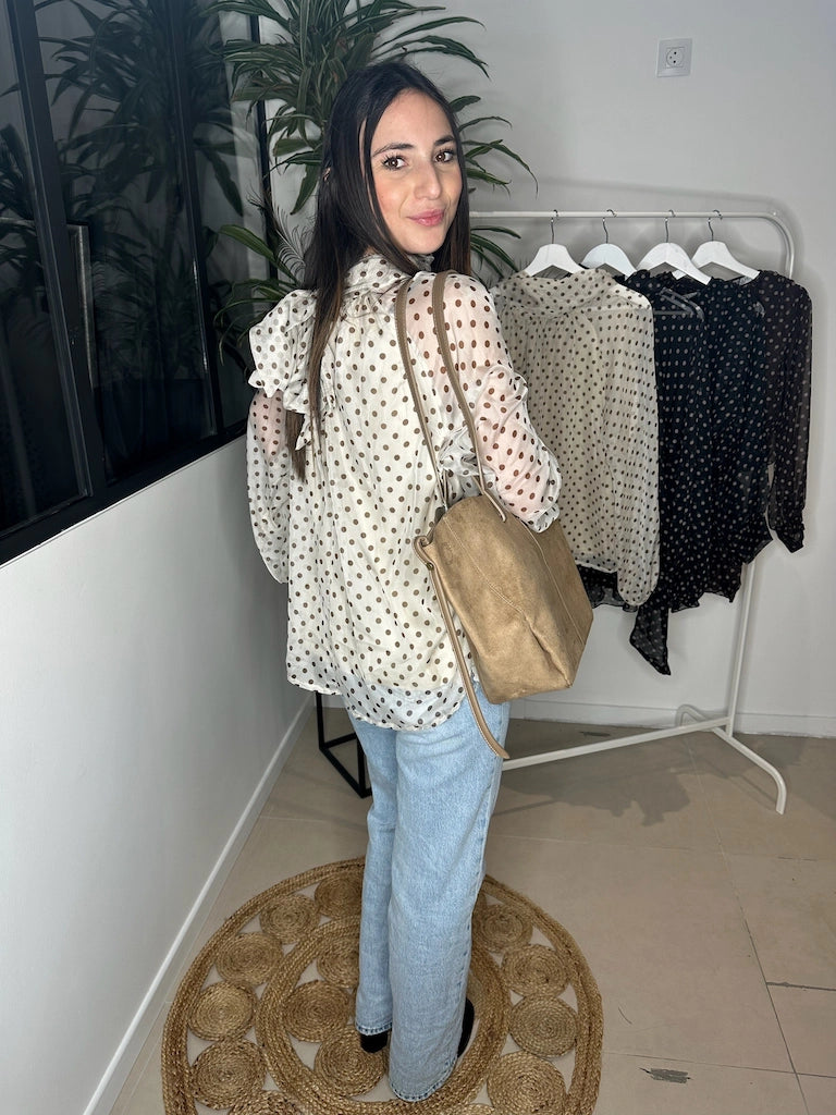 Blouse à pois