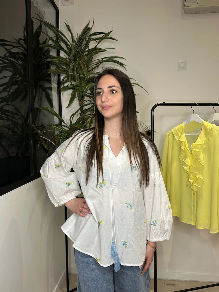 Blouse fleur